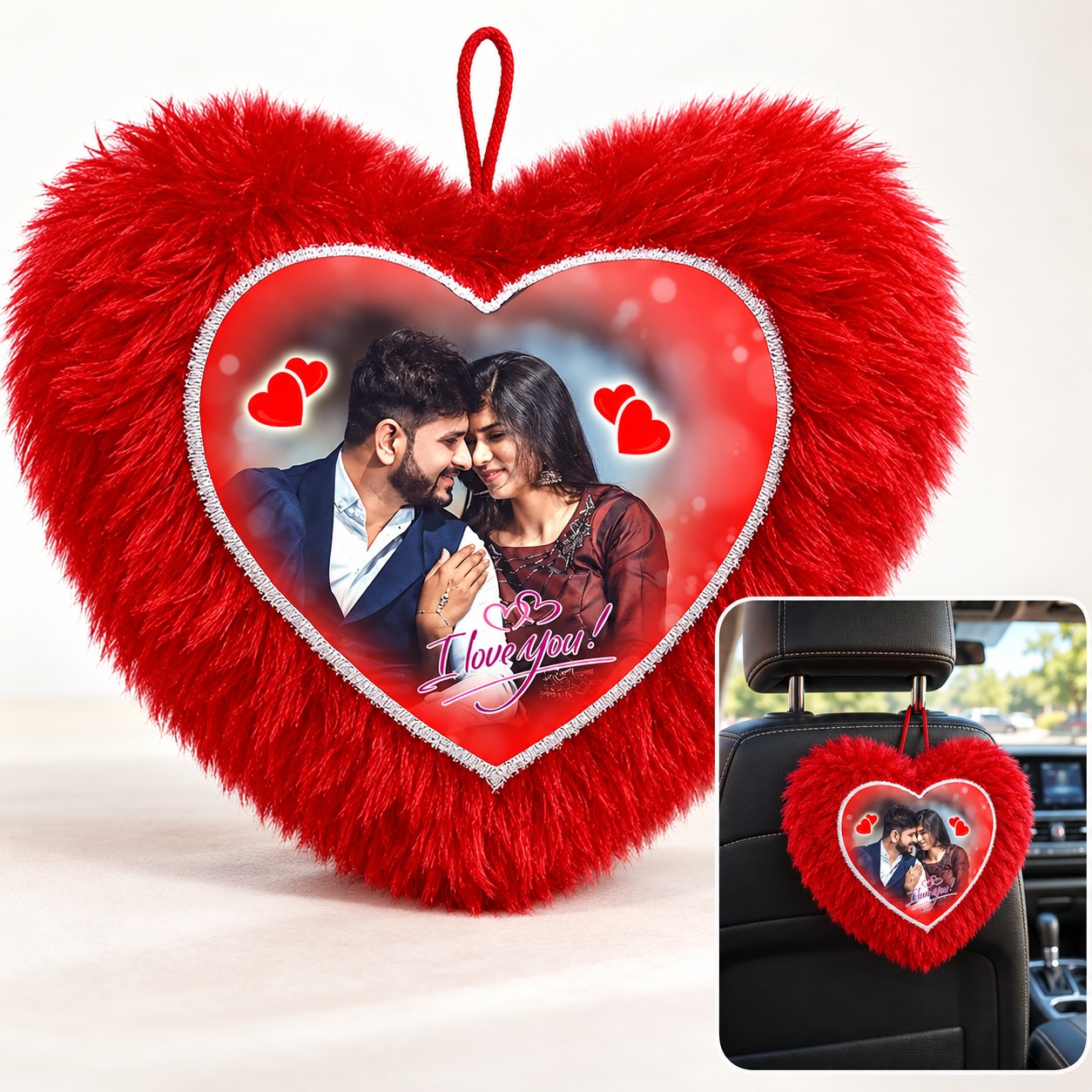 PL8 Single Heart Pillow Small 8x8